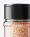 Plastic Jar with Pink Himalayan Salt Mockup