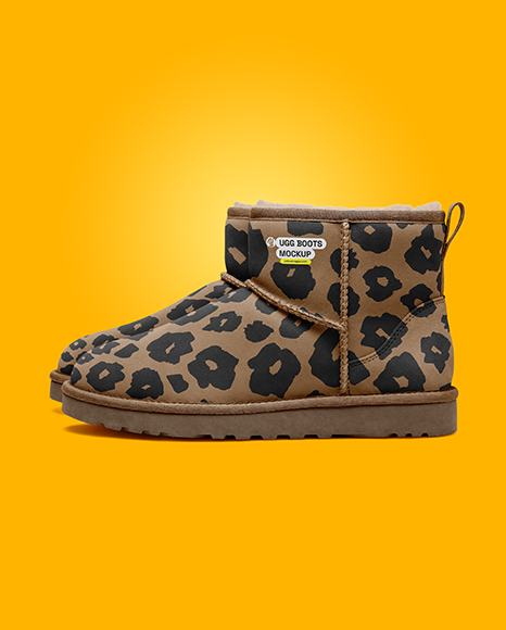 Pair of Women's UGG Boots Mockup