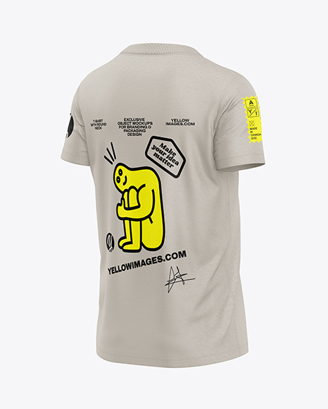 Kids T-Shirt Mockup - Back View