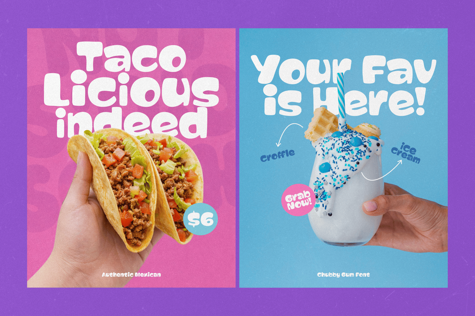 Chubby Gum - A Playful Chunky Display Font