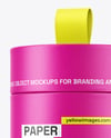 Matte Paper Tube with Pull Tab Mockup
