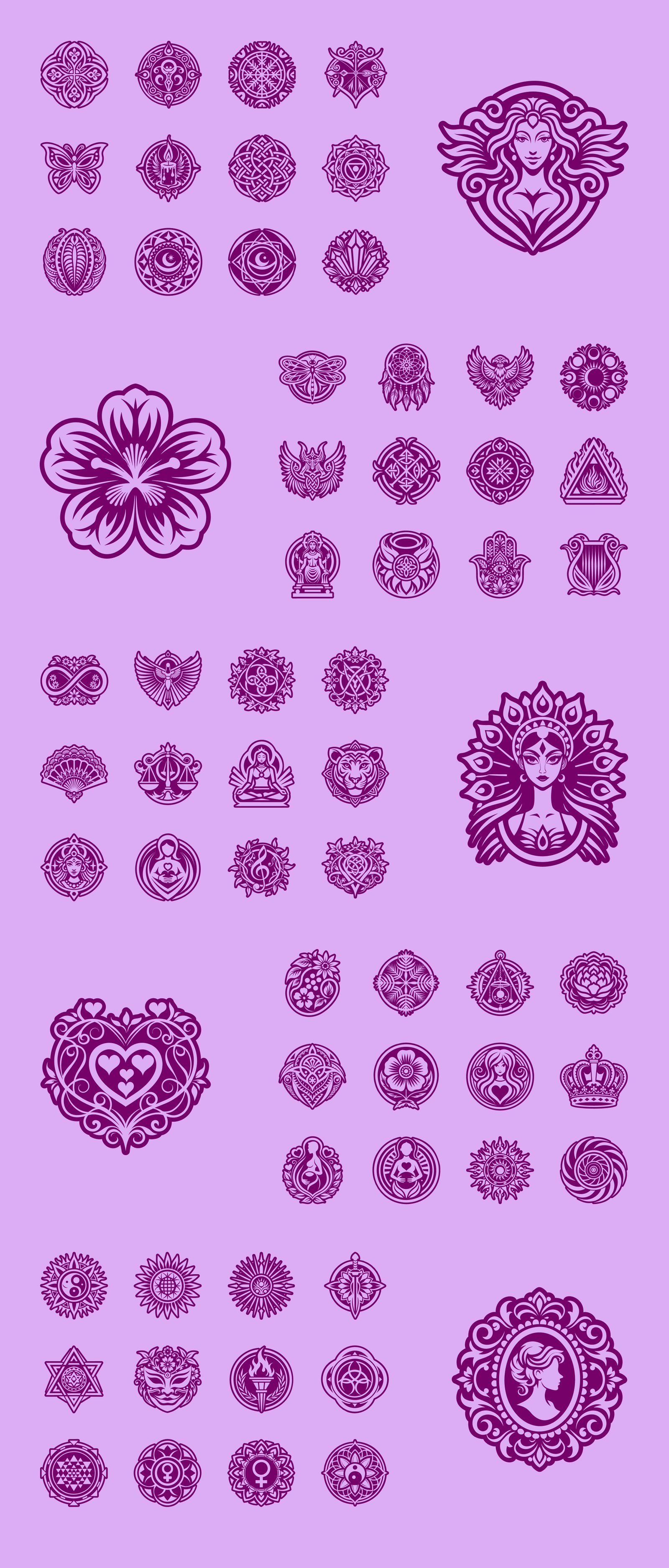 Feminine Tattoos Symbols