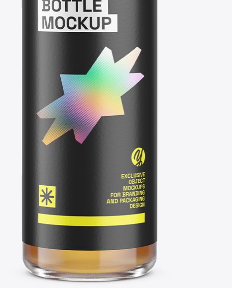 Liquer Glass Bottle Mockup