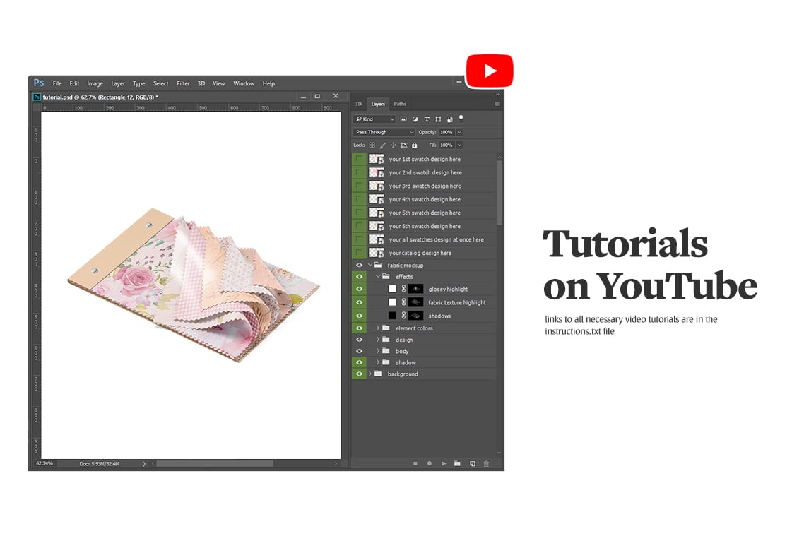 Fabric Swatch Catalog Mockup