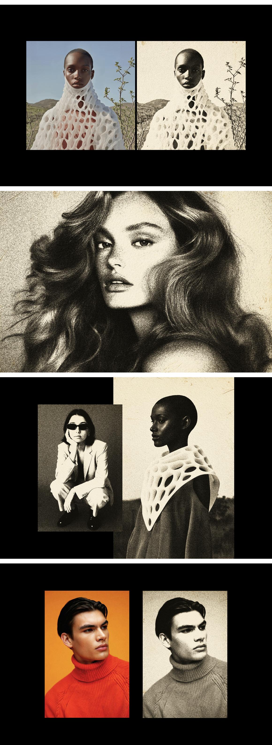 Risograph Vintage Photo Effect