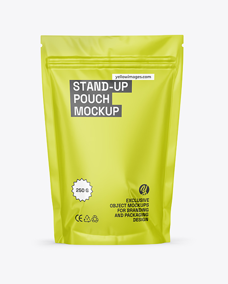Matte Stand-up Pouch Mockup