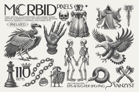 MorbidPixels Graphic Pack - Design Elements