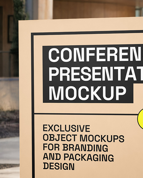 Conference Presentation Backdrop Mockup