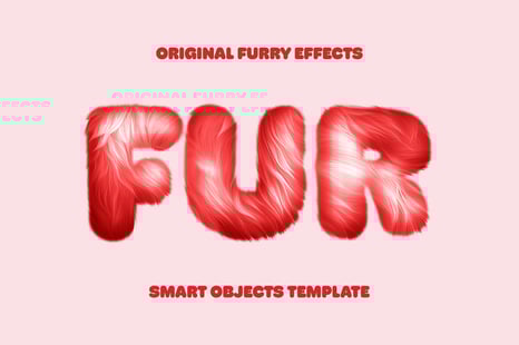 Soft Furry Text Effect - Text effect photoshop