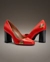 Pair of Block Heel Pumps Mockup