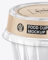 Clear Plastic Dessert Cup Mockup