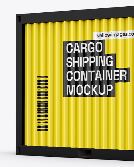 Cargo Shipping Container Mockup