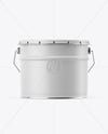 Matte Tin Can w/ Metallic Handle Mockup