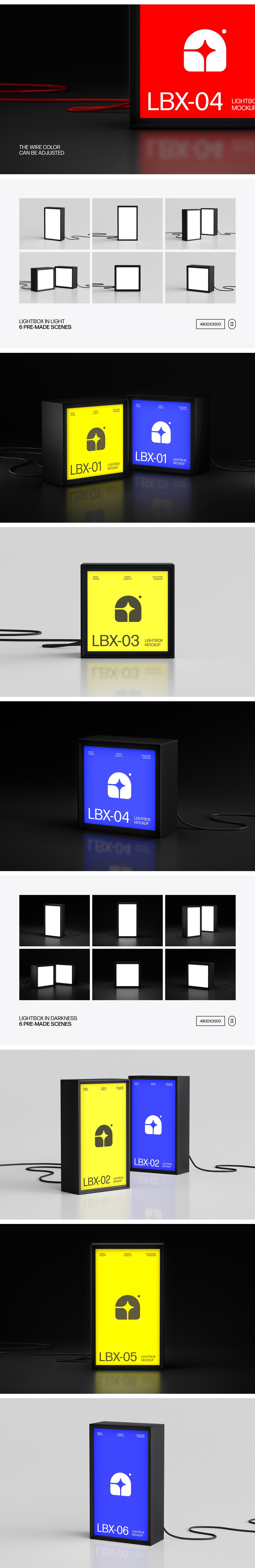 Lightbox Signage Mockups