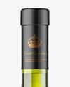 Green Glass White Wine Bottle Mockup