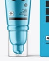Metallic Cosmetic Tube with Box Mockup