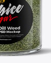 Jar with Dill Weed Spice Mockup
