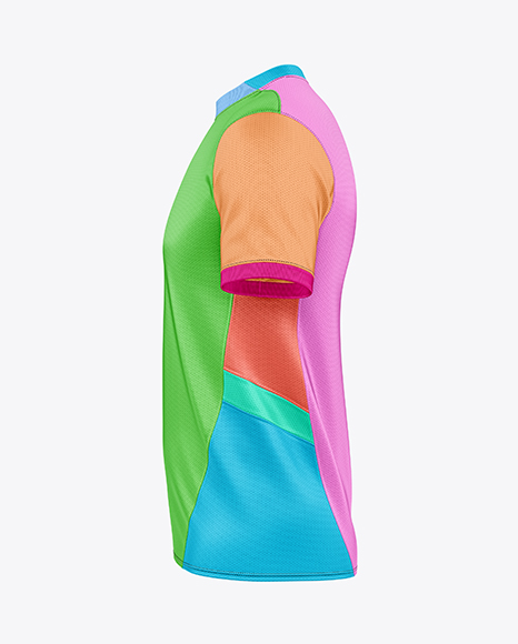 Round Collar Soccer Jersey Mockup