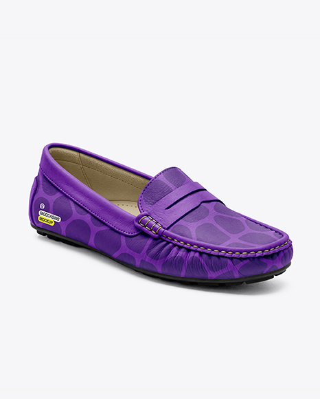 Women's Leather Moccasin Mockup - View