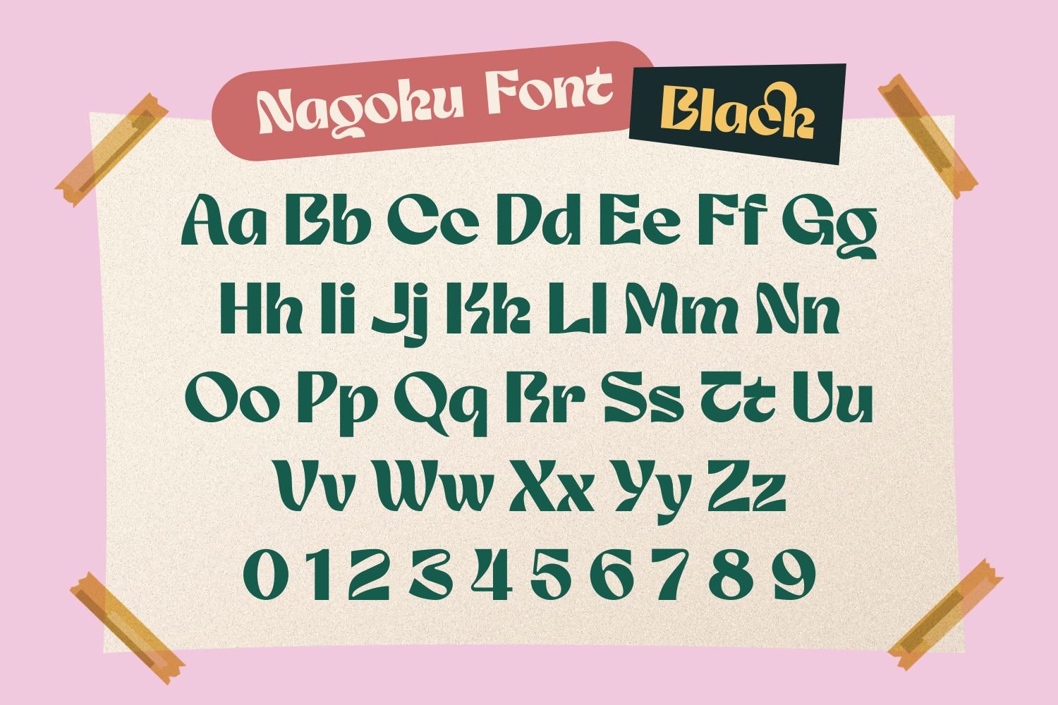 Nagoku - Retro Display Font