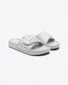 Pair of Velcro Slide Sandals Mockup