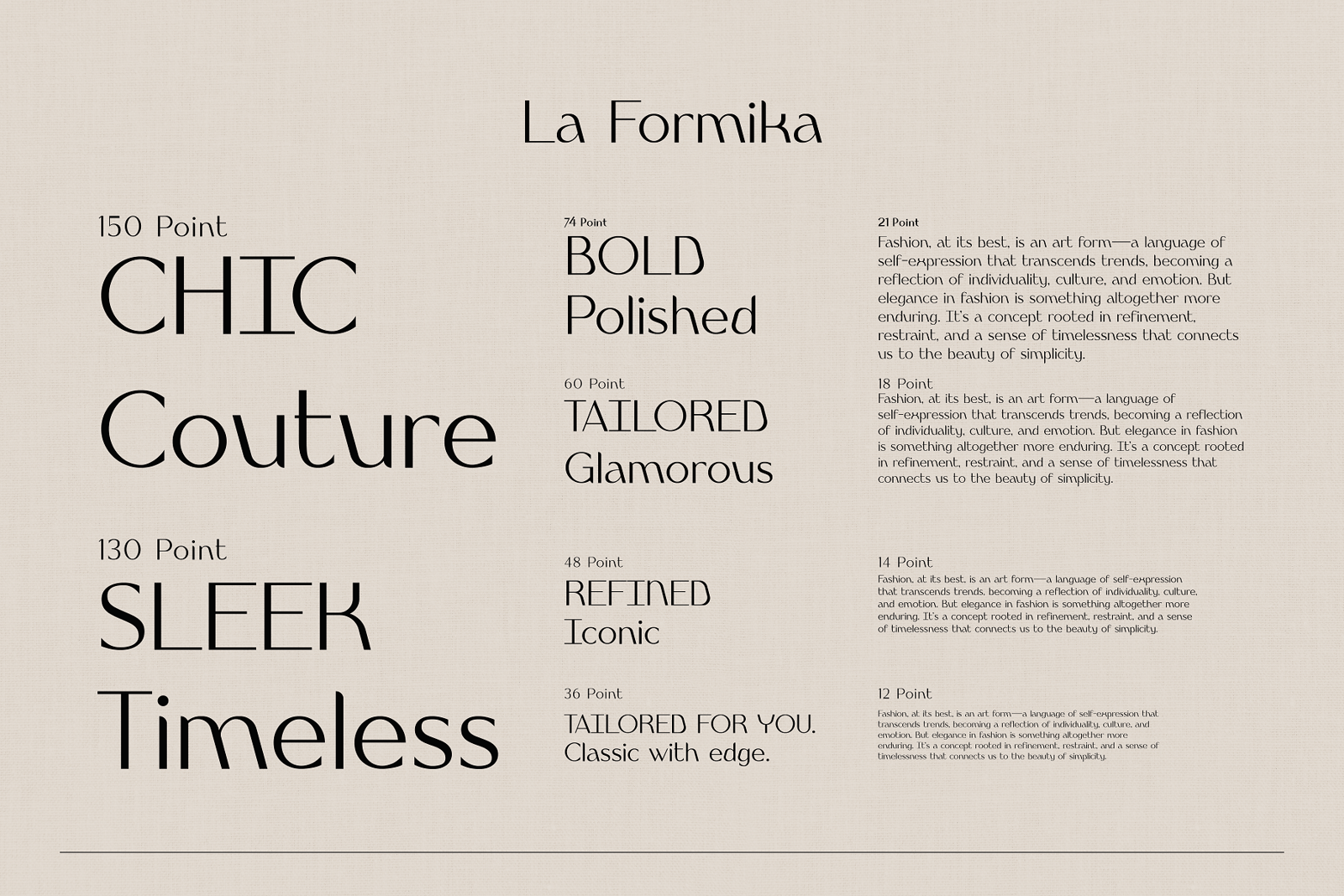 La Formika - Stylish Typeface