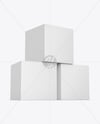 Three Paper Boxes Mockup