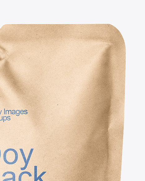 Kraft Paper Doy Pack Mockup