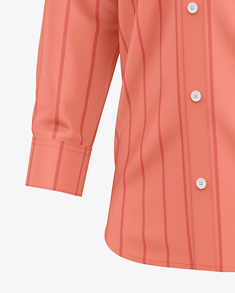 Men's Long Sleeve Shirt Mockup - Half Side View