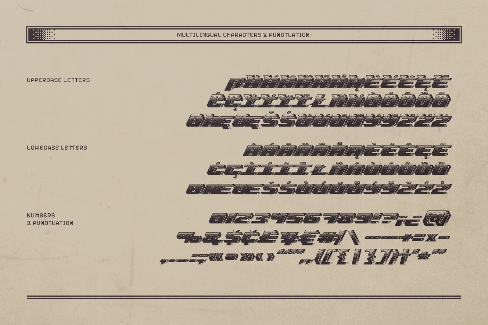 Dither Byte - Vintage Pixel Font