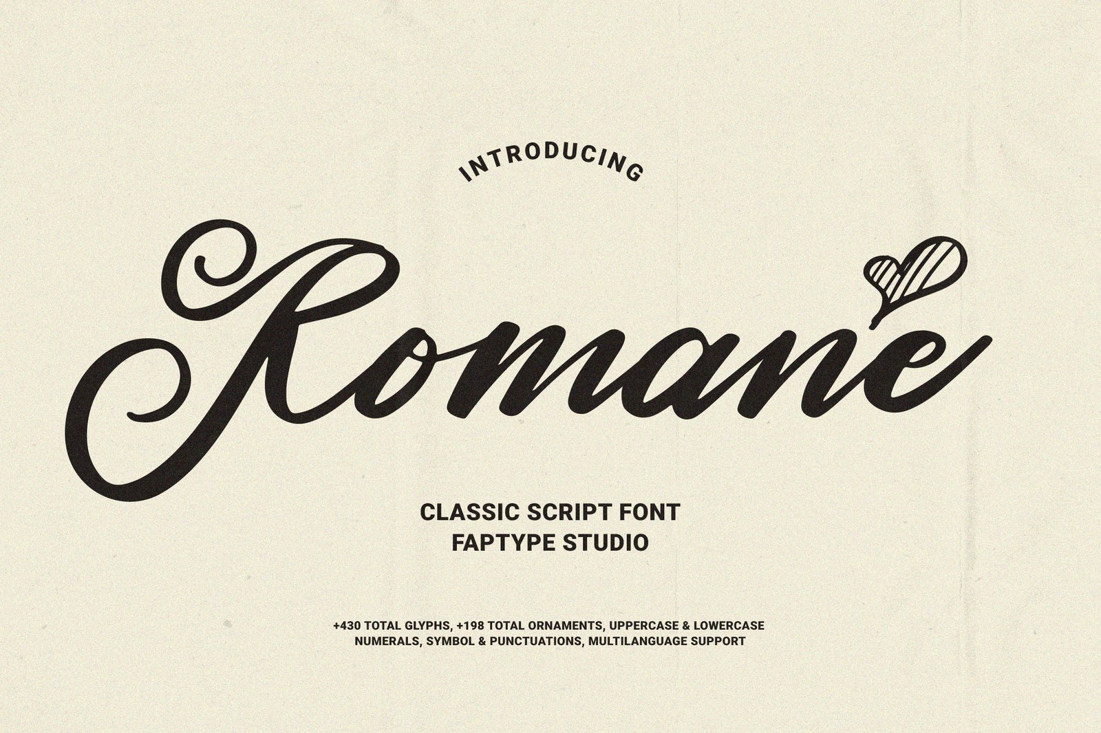 Romane | Classic Handwritten Script Font