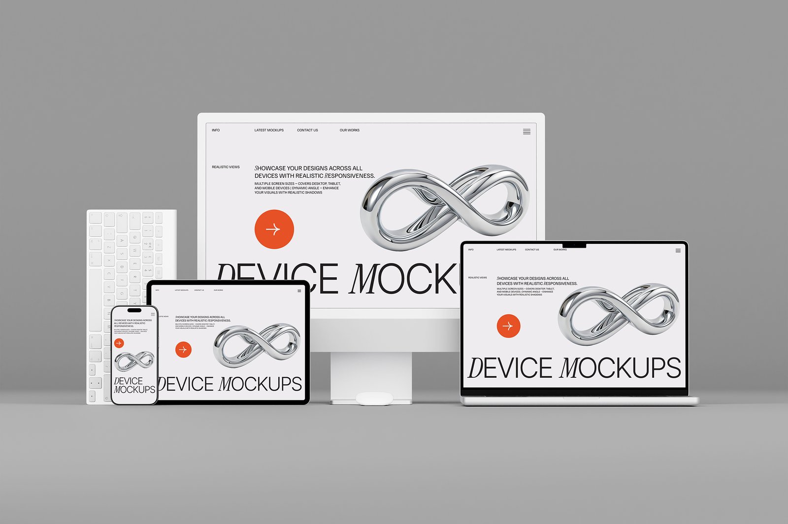Responsive Apple Device Mockup Set