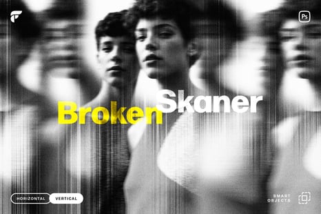 Broken Scanner Photo Effect - Creative Store