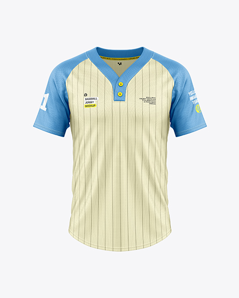 Baseball Jersey Mockup - Front View