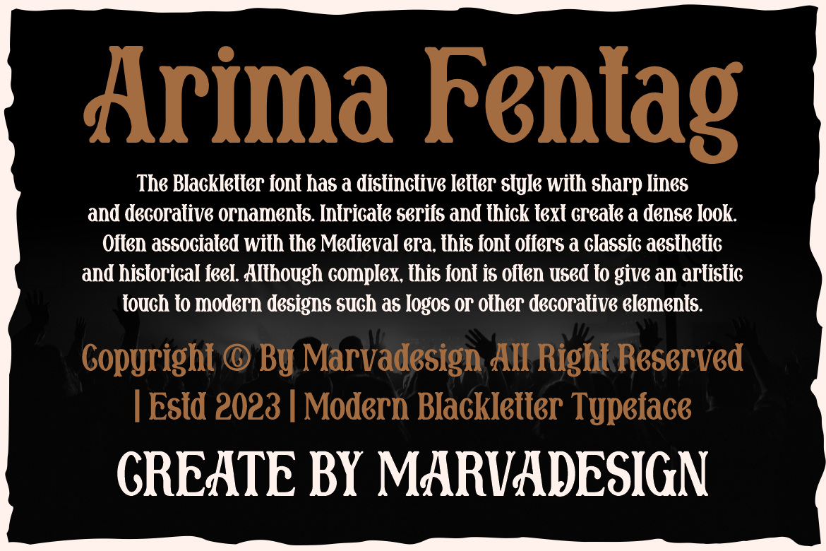 Arima Fentag Font