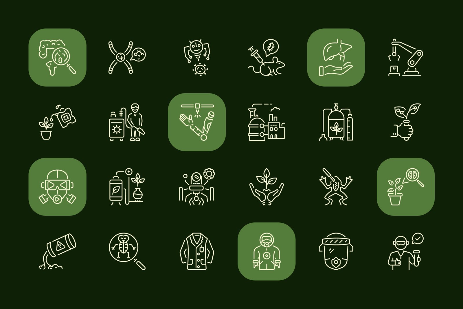 Bio Icons Art Set