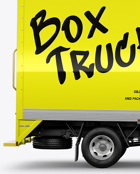 Box Truck Mockup - Side View