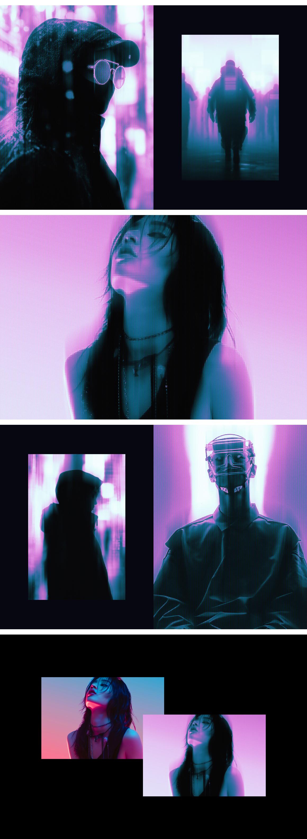 Cyberpunk Motion Photo Effect