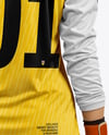 Female Soccer Goalkeeper Wearing Long Sleeve Jersey Mockup