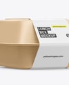 Lunch Box Mockup - Half Side View