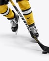 Man Wearing Full Ice Hockey Kit Mockup