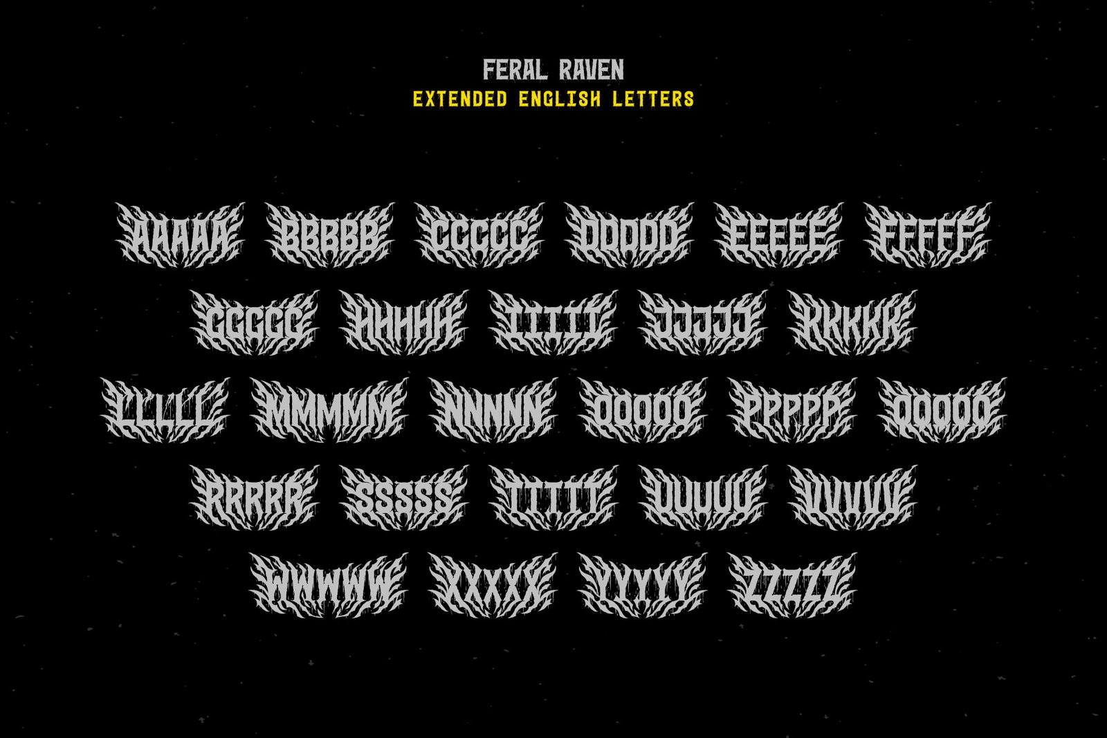 Feral Raven — Hardcore Font