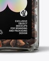 Square Glass Jar with Star Anise Mockup