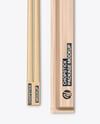 Bamboo Chopsticks with Kraft Package Mockup