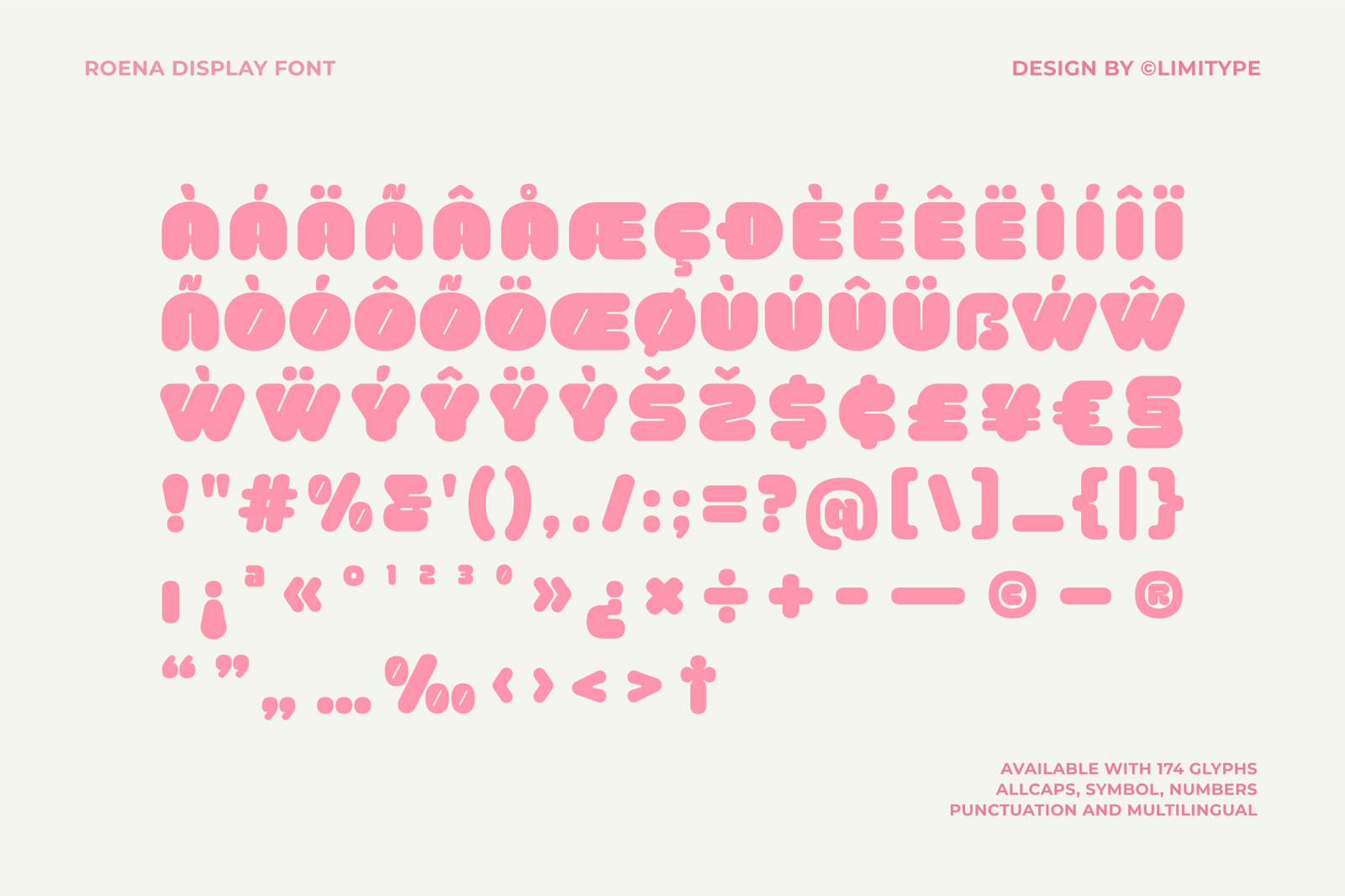 Roena - Bold Font