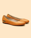 Pair of Leather Ballet Flats Mockup