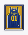 Basketball Jersey in Frame Mockup