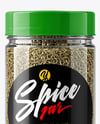 Plastic Spice Jar with Thyme Mockup