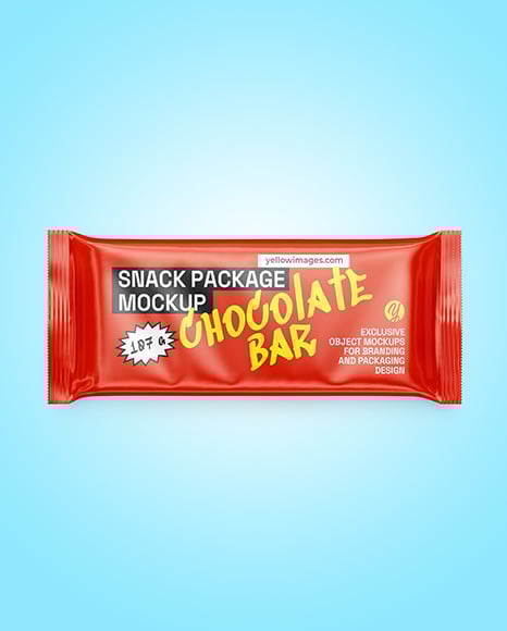 Glossy Snack Package Mockup
