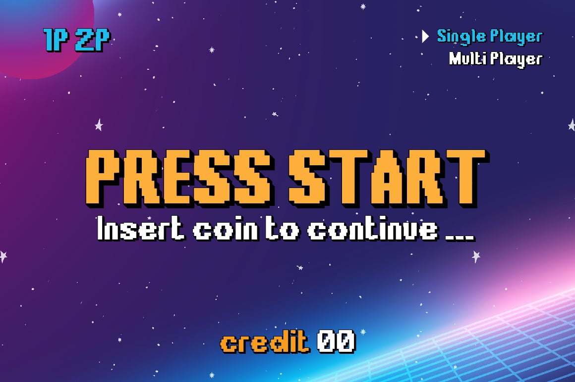 Overbit Bold &amp; Strong Edgy Y2K Pixel Font